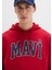 Mavi Logo Baskılı Kapüşonlu Kırmızı Sweatshirt 067149-70464 12
