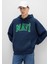 Mavi Logo Baskılı Kapüşonlu Lacivert Sweatshirt 067149-29743 11