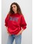 Mavi Logo Baskılı Kapüşonlu Kırmızı Sweatshirt 1600361-82054 9