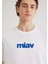 Miav Baskılı Beyaz Tişört 067153-620 14