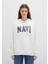 Mavi Logo Baskılı Kapüşonlu Beyaz Sweatshirt 1600361-81964 13