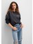Mavi Logo Baskılı Antrasit Sweatshirt 1611656-82185 10
