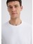Stretch Beyaz Basic Tişört 0610252-620 13