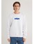 Miav Baskılı Beyaz Sweatshirt 0610925-620 11