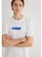 Miav Baskılı Beyaz Tişört 067153-620 11