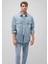 Ross 90lar Puslu Açık Mavi Jean Gömlek 0210031-82947 7