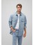 Ross 90lar Puslu Açık Mavi Jean Gömlek 0210031-82947 8