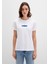 Miav Baskılı Beyaz Tişört 1610622-620 10