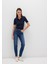 Cindy Gold Shape Koyu Mavi Jean Pantolon 100277-33687 9