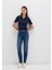 Cindy Gold Shape Koyu Mavi Jean Pantolon 100277-33687 10