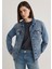 Karla 90lar İndigo Mavisi Jean Ceket 110154-30868 8