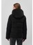 Kapüşonlu Siyah Şişme Mont 1110043-900 11