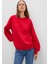 Bisiklet Yaka Kırmızı Basic Sweatshirt 1610198-80791 9