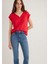 V Yaka Kırmızı Bluz 122504-30648 9