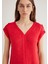 V Yaka Kırmızı Bluz 122504-30648 13
