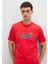 Mavi Logo Baskılı Kırmızı Tişört 066842-33099 9