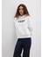 Mavi Logo Baskılı Kapüşonlu Ekru Sweatshirt 168334-81964 8