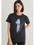 Denim Kız Baskılı Antrasit İstanbul Tişört 168890-29726 9