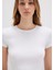 Beyaz Basic Crop Tişört 1600814-620 11