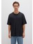 Organik Pamuk Siyah Oversize Tişört 066902-900 9