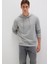 Mavi Logo Baskılı Kapüşonlu Gri Sweatshirt 065606-28387 10