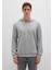 Mavi Logo Baskılı Kapüşonlu Gri Sweatshirt 065606-28387 11