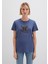 Kelebek Baskılı Lacivert İstanbul Tişört 168571-30233 9