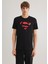 Superman Baskılı Siyah Tişört 066875-900 11