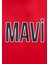 Mavi Logo Baskılı Kırmızı Tişört 066842-33099 13
