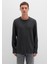 Uzun Kollu Dokulu Antrasit Tişört 064622-26834 11