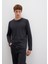 Uzun Kollu Antrasit Basic Tişört 062477-27310 8