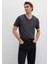 Stretch V Yaka Antrasit Basic Tişört 061748-24398 9