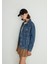Karla 90lar Koyu Mavi Jean Ceket 110154-30105 7