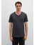 Stretch V Yaka Antrasit Basic Tişört 061748-24398 12