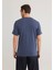 Stretch V Yaka Mavi Basic Tişört 061748-18790 12
