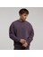 Bronx 1910 Yıkamalı Erkek Mor Sweatshirt.305 7