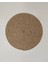 Circle Art Dekoratif Jüt Kilim 120 cm Natural-Siyah 1