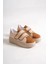 Valencıa Bağcıksız Cırt Cırtlı Ortopedik Taban Kadın Sneaker Spor Ayakkabı Tt - Ten/kahve 4