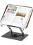 Metal Ahşap Kitap Okuma Standı 360 Dönebilen Katlanabilir Masaüstü Rahle Laptop Standı Tablet 1