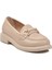 Bej Cilt Kadın Casual Ayakkabı 572441 Z 4