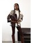 Kahverengi Deri Blazer Ceket 0554 1
