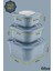 3'lü Mikrodalga ve Difriz Kullanımına Uygun Vakumlu Sızdırmaz Saklama Kabı Seti 600-1100-1800 ml 6