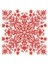 Die Cut Fair Isle Snowflake Placemat 12 Sheets 1