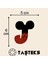 Taşlı Ütülenebilen Veya Sticker Olarak Kullanılabilen ' Mickey J ' Harfi 1