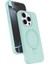 More-Tr Newface Apple Iphone 14 Pro Max Regal Magsafe Standlı Kapak - Su Yeşili 1