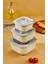 3'lü Mikrodalga ve Difriz Kullanımına Uygun Vakumlu Sızdırmaz Saklama Kabı Seti 600-1100-1800 ml 5