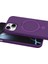 More-Tr Newface Apple Iphone 15 Plus Regal Magsafe Standlı Kapak - Derin Mor 2
