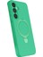 More-Tr Newface Samsung Galaxy A15 4g Regal Magsafe Standlı Kapak - Yeşil 2
