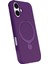 More-Tr Newface Apple Iphone 16 Regal Magsafe Standlı Kapak - Derin Mor 2