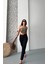 Mom Fit Enzim Taş Yıkama Jeans Pantolon Siyah D2006 1